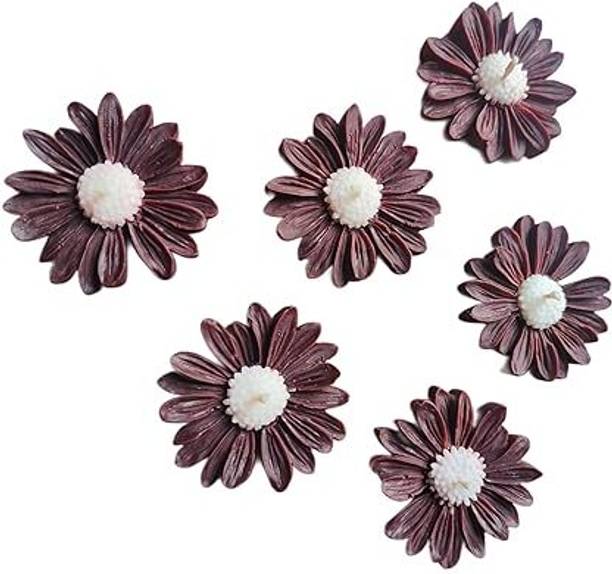 DeepSugandh Set of 6 Daisy Flower Floating Candles for Water Bowl | Multiple Scented Candle