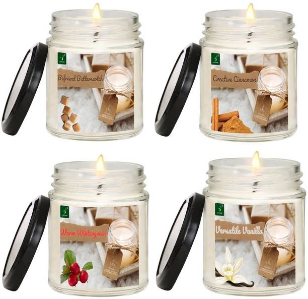 JAINIK Scented Candle 100% Soy Wax - Handcrafted, Smoke-Free For Home Fragrance & Decor Candle