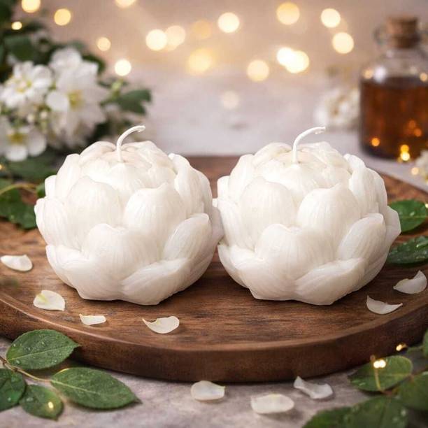 asd Premium Lotus Scented Candle | Ideal for Home Decor Festival & Giftsl Candle