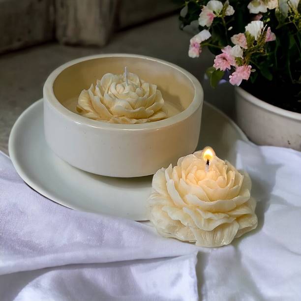 AAMU MOON Peony Flower Candle For Women-2 Pack Aromatic Aesthetic Candle with Rose Scented Candle