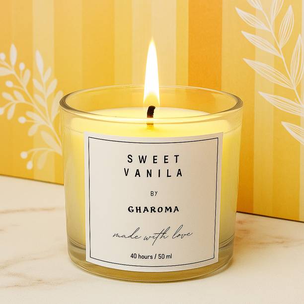 Ghanika Enterprises Sweet Vanila Jar Candle