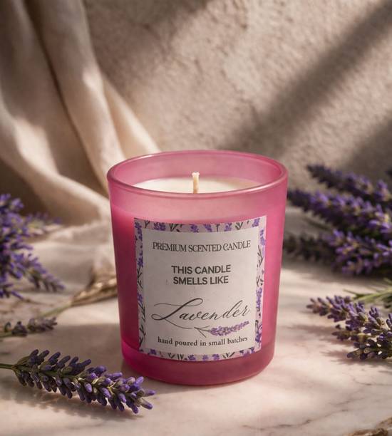 Velaqi Premium Lavender Scented Votive Candle for Home Decor & Gifting (60ml) Candle