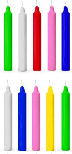 shree shine Premium Multicolour Stick Candles, Multicolour Spell Candles for birthday Candle