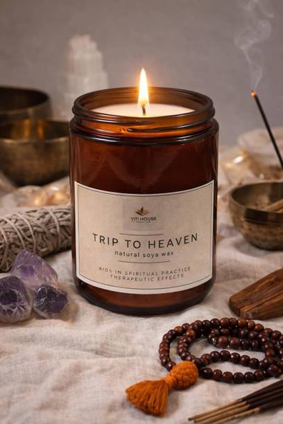 Viti House Heaven Scented Jar Candle for Relaxing Home Fragrance Long Lasting Aromatherapy Candle