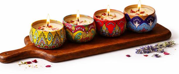 CandlitLand Traditional Mandala Jar Scented Candle Gift Set Candle