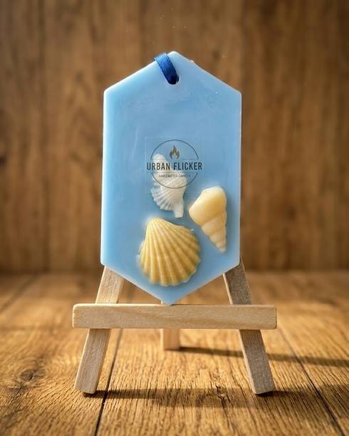 URBAN FLICKER Luxury Ocean Breeze Wax Aroma Sachet | Handmade Soy Wax Tablet | Single Pack Candle