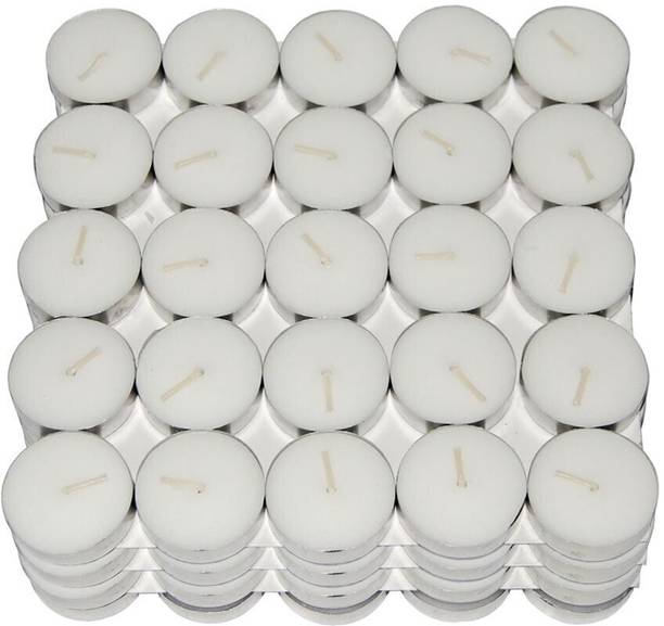 eCraftIndia 50Pcs White Candle