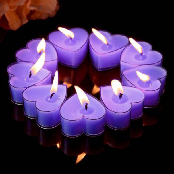 Biway Heart shape blue Candle