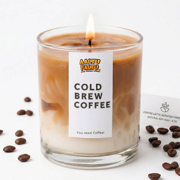 Aaltu Faltu Coffee Latte Scented Jar Candle Candle