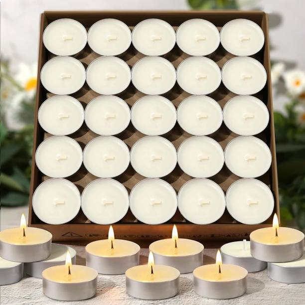 PRIDE STORE Diwali home decor candles Pack of 100 wax candle home decor items decor candle Candle