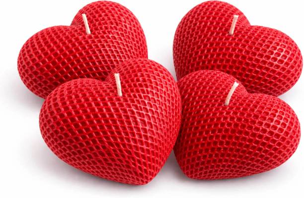 TADASHRIT Heart Shaped Love red Candle