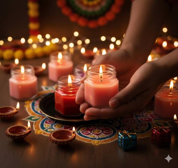 KELOSK Home Décor Festival Celebration Fragrance Candle Natural Soya Wax Scented Candle Candle