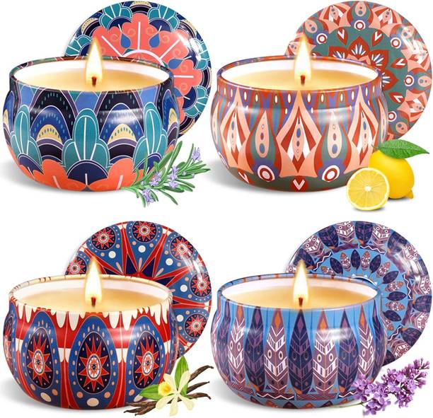 KOBBET Scented Natural Aromatherapy Soy Wax Candle Perfect Gift for Home-decor Diwali Candle