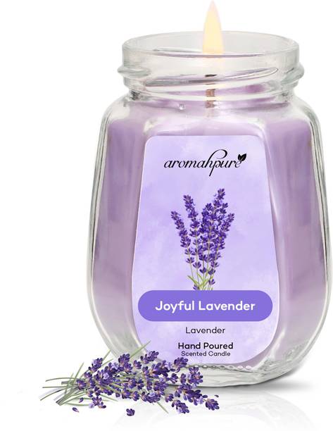 Aromahpure Scented Candle Soy Wax |Lavender Fragrance| Candle for Home 42 hrs Burn Time Candle
