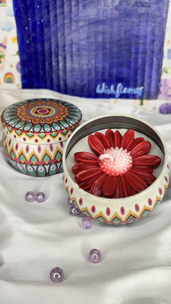 Wishflames Tin jar-Daisy candle Candle