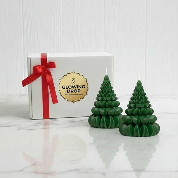 Glowing Drop Handmade Soy Wax Christmas Tree Candle | Soy Wax | Home Decor Candle