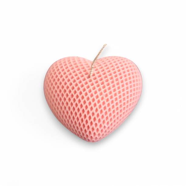 NIRVANA AROMAS Soy Wax Heart Candle with Rose Scent for Dinner Date Candle