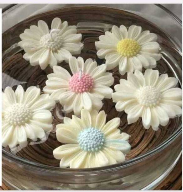 SM Enterprises Daisy Water Floater Candles Candle