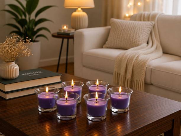 Bareilly ki mombatti Lavender Fragrance Premium Soya Wax Candle for Home Decor | Handcrafted Candle
