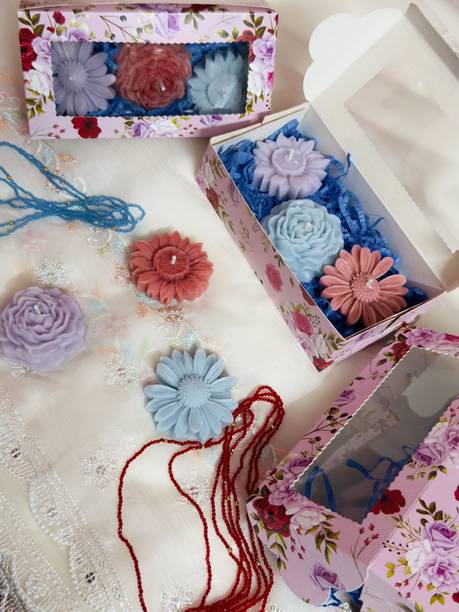 Ameere Lifestyle Premium Flower Shape Scented Candle for Home Decor Candle