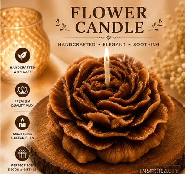 Smart lily brown Candle