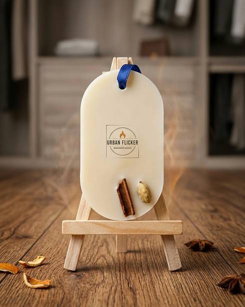 URBAN FLICKER Luxury Cinnamon Wax Aroma Sachet | Handmade Soy Wax Tablet | Single Pack Candle
