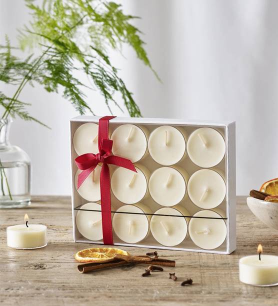 First Row Aromatic Fables Lavender Scented Christmas Tealight Pack of Candle