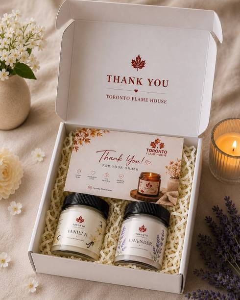 Toronto Flame House Toronto Flame Vanilla, Lavender Scented Soy Wax Candles for Home Decor & Gifting Candle