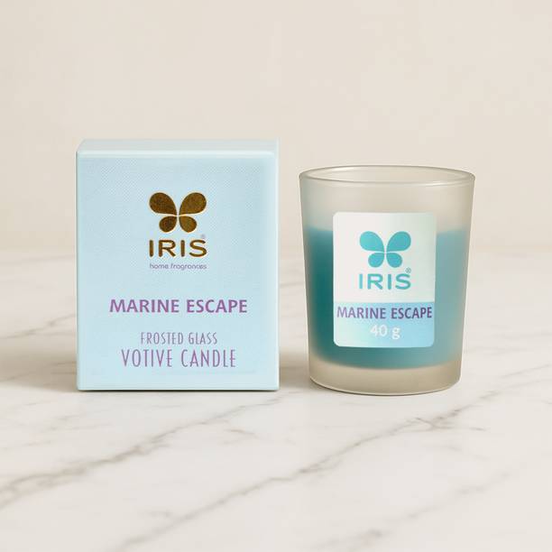 IRIS Marine Escape Frosted Shot Glass Scented Candle