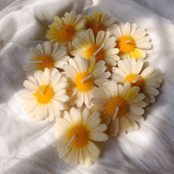 Saanjh yellow-daisy-candle Candle