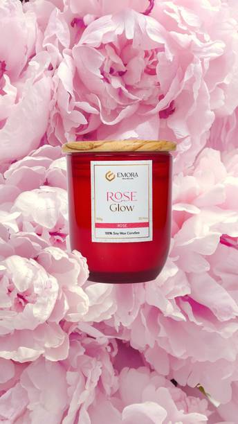 emora glow naturally Emora Rose Glow Soy Wax Candles Candle