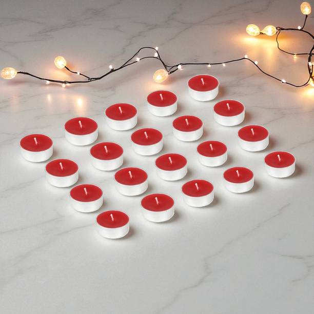 ArunaSAAMYA Handcrafted Scented Tealight Candle I Rosy Radiance I Set of 20 Candle
