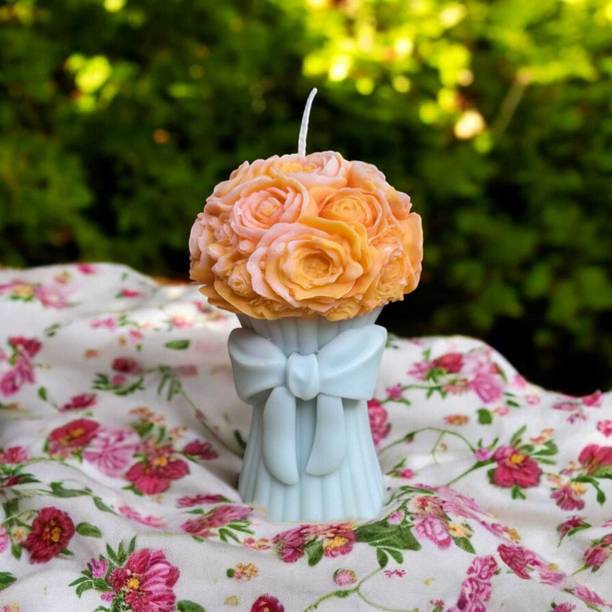 Keyur Beauty Keyur Rose Bouquet (100% Soy Wax) - Best for Gifting, Home Decor Candle