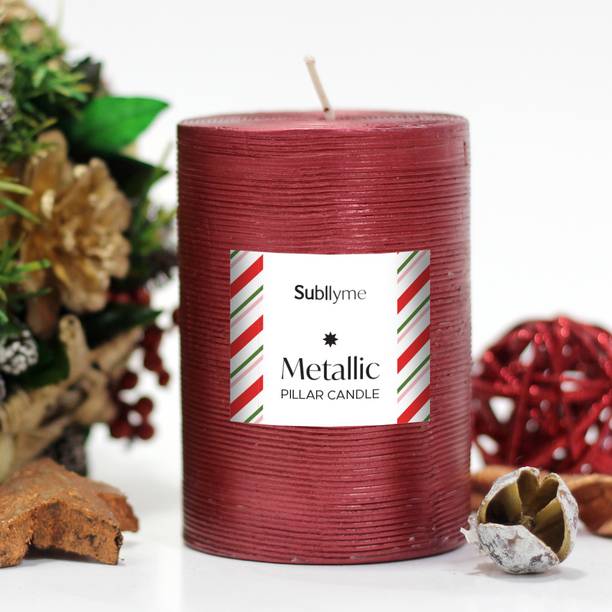 Subllyme Metallic Pillar Candle