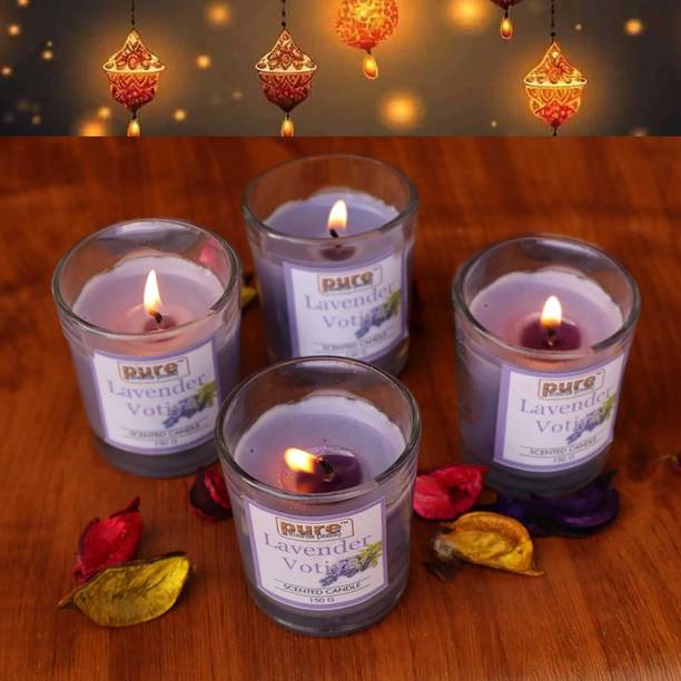 Pure Source India Fragrance Votive Lavender Candle