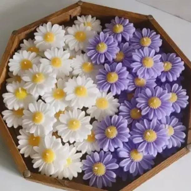 elysianflame Daisy Flower Scented Candle Candle