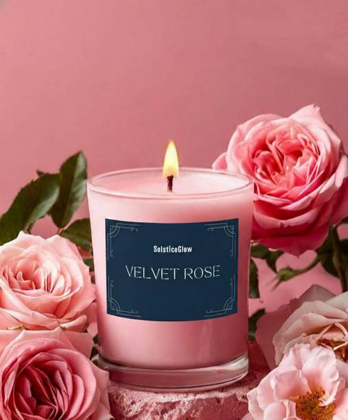 SolsticeGlow velvet rose Candle