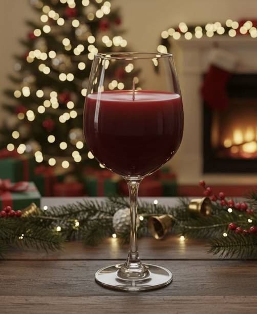 HOUSEOFDUAA Wine candle Candle