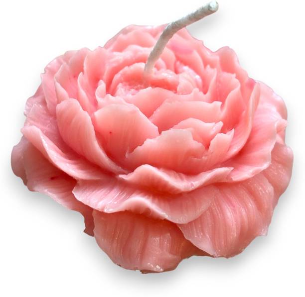 NIRVANA AROMAS Soy Wax Peony Candle with Rose Scent for Home Decor Candle