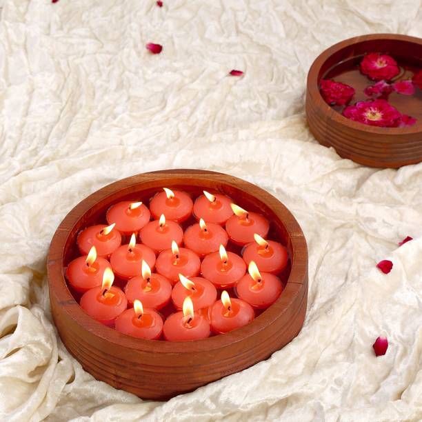 Parkash Candles Floating Candles Nuggets Small Candle Pack of 20 Decorative Candles Candle