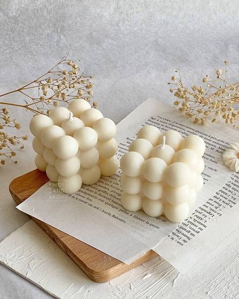 ARTCOLLECTIONS Big Bubble Scented Candle - 100% Soya Wax (Use For Home Decor & Party) Candle
