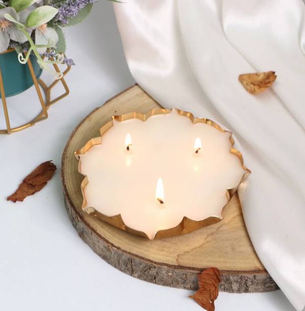 Ruhe Perfumery Lotus urli | Vanilla Scented Candle | 250g | Home & Festive Décor Candle