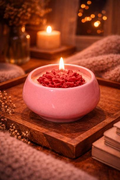 CandlitLand Blush Bloom Soy Wax Jar Scented Candle