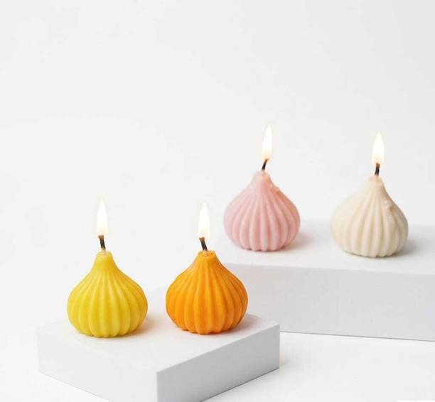 INFINITE24 Modak Candles-For Ganesh Chaturthi, Diwali Pooja & Festive Home Decor– Pack of 6 Candle