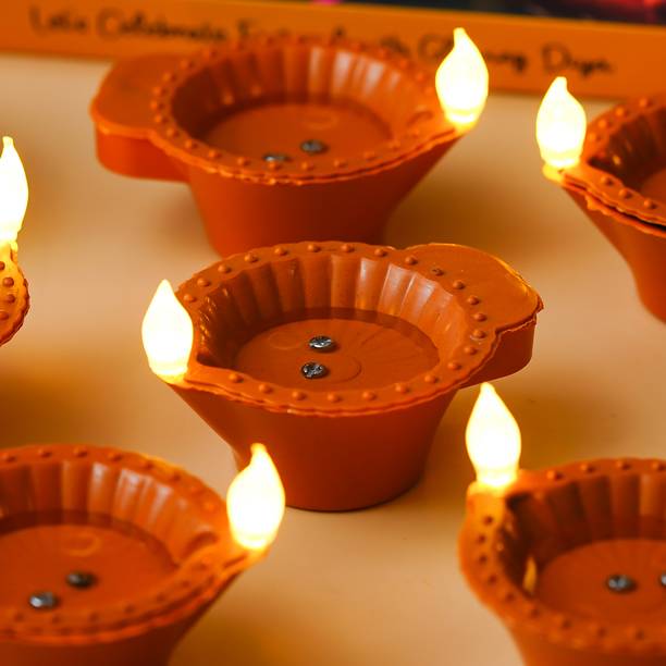 Xvision Water Sensor Diya LED Floating Diya for Festivals & Diwali Decoration Candle