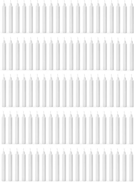 ASIDEA Plain stick candles for home decor, birthday, Diwali, Party Candle