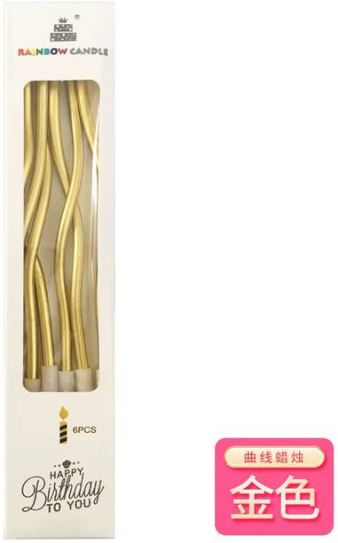senarius spiral golden Candle