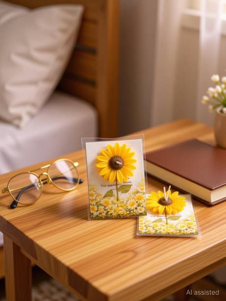 aparnahandi Sunflower Candles Candle