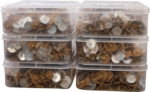 Veeana Floating Oil Wicks (Parsi Vat) Set of 6 pack (500 Pcs Per Box Total 3000 Wicks) Candle