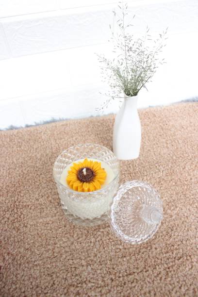 SCOOPOFCANDLE Decorative Floral Floating Candles | Handcrafted Designer Wax Candle